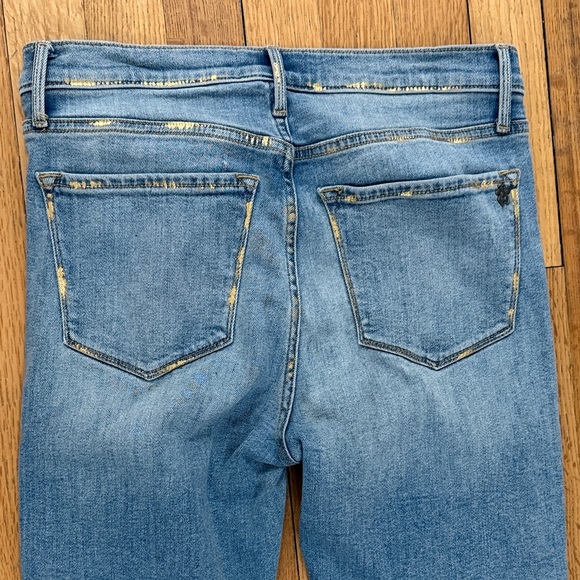 Black Orchid Women’s Gold Foil Light Wash Gisele High Rise Super Skinny Jeans - Picture 8 of 9